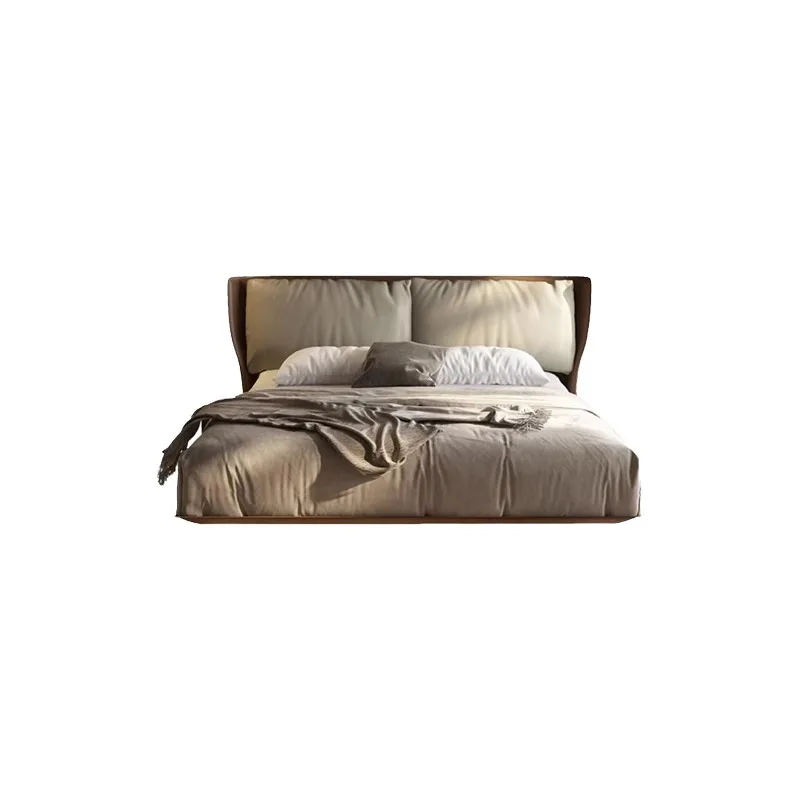 Suspended leather bed, modern simple master bedroom high-end flush edge soft bed
Suspended leather bed, modern simple master bedroom high-end flush edge soft bed