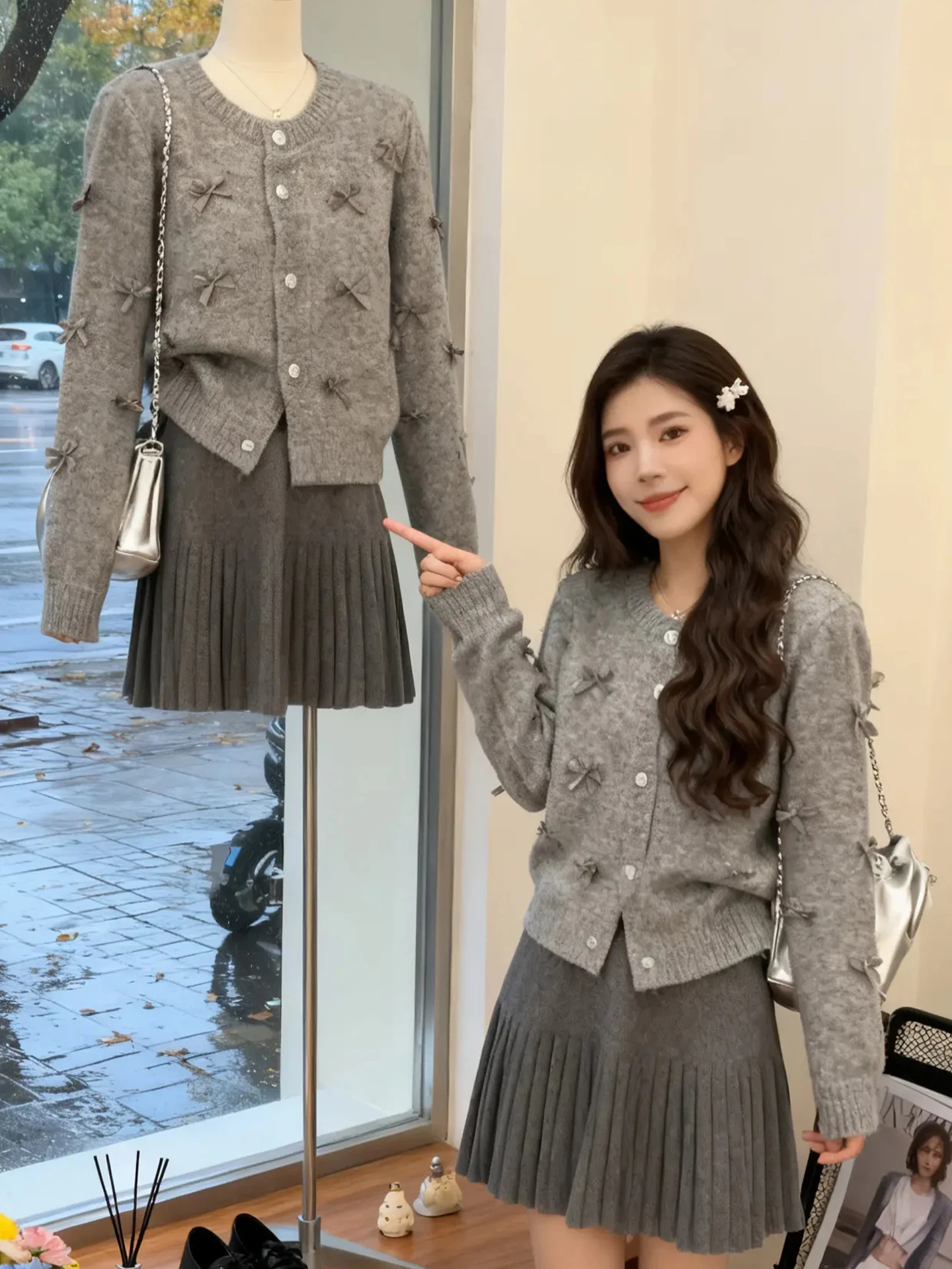 Korean Style Knot Spliced Knitted Open Cardigan Soft Long Sleeve Sweater Beautiful Ageless Top for Women
Korean Style Knot Spliced Knitted Open Cardigan Soft Long Sleeve Sweater Beautiful Ageless Top for Women