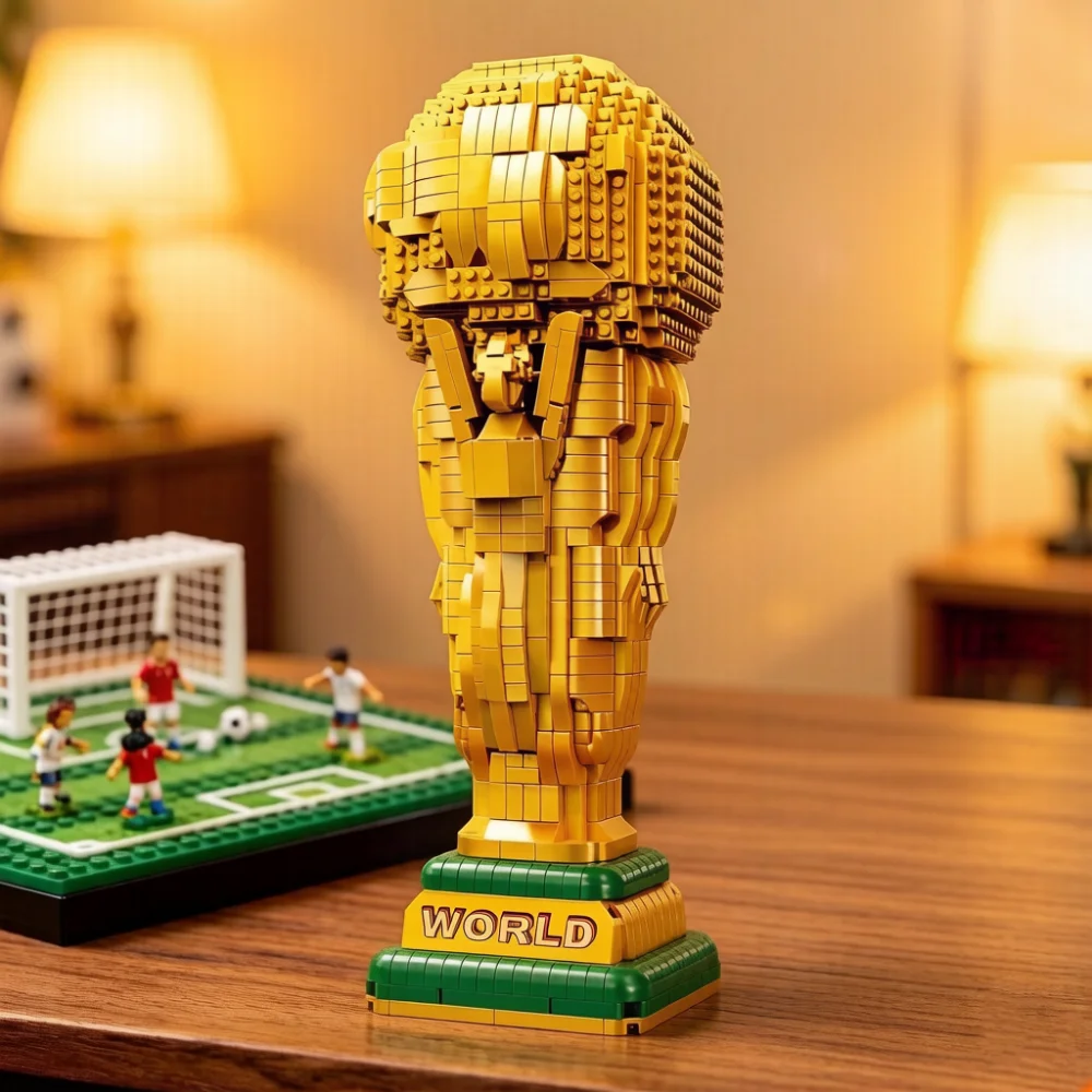 1642pcs Creative Football Trophy Micro Building Blocks DIY Assembly Bricks STEM Educational Toy Model Kit Gift for Football Fans
1642pcs Creative Football Trophy Micro Building Blocks DIY Assembly Bricks STEM Educational Toy Model Kit Gift for Football Fans