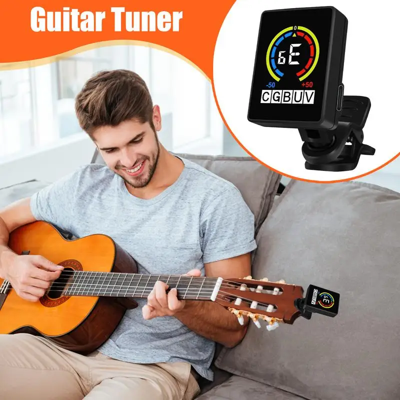 Guitar Tuner Electronic Precise Clip On Tuner Portable Music Tuning Accessories For Stage Practice Studio Performance
Guitar Tuner Electronic Precise Clip On Tuner Portable Music Tuning Accessories For Stage Practice Studio Performance