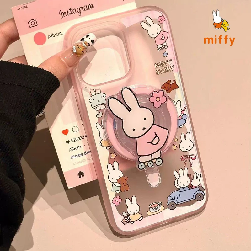 Kawaii Miffy Phone Shell Suitable for Iphone 17 16 15 14 Cartoon Skating Rabbits Magnetic Stand Anti Drop Phone Case Girls Gifts
Kawaii Miffy Phone Shell Suitable for Iphone 17 16 15 14 Cartoon Skating Rabbits Magnetic Stand Anti Drop Phone Case Girls Gifts