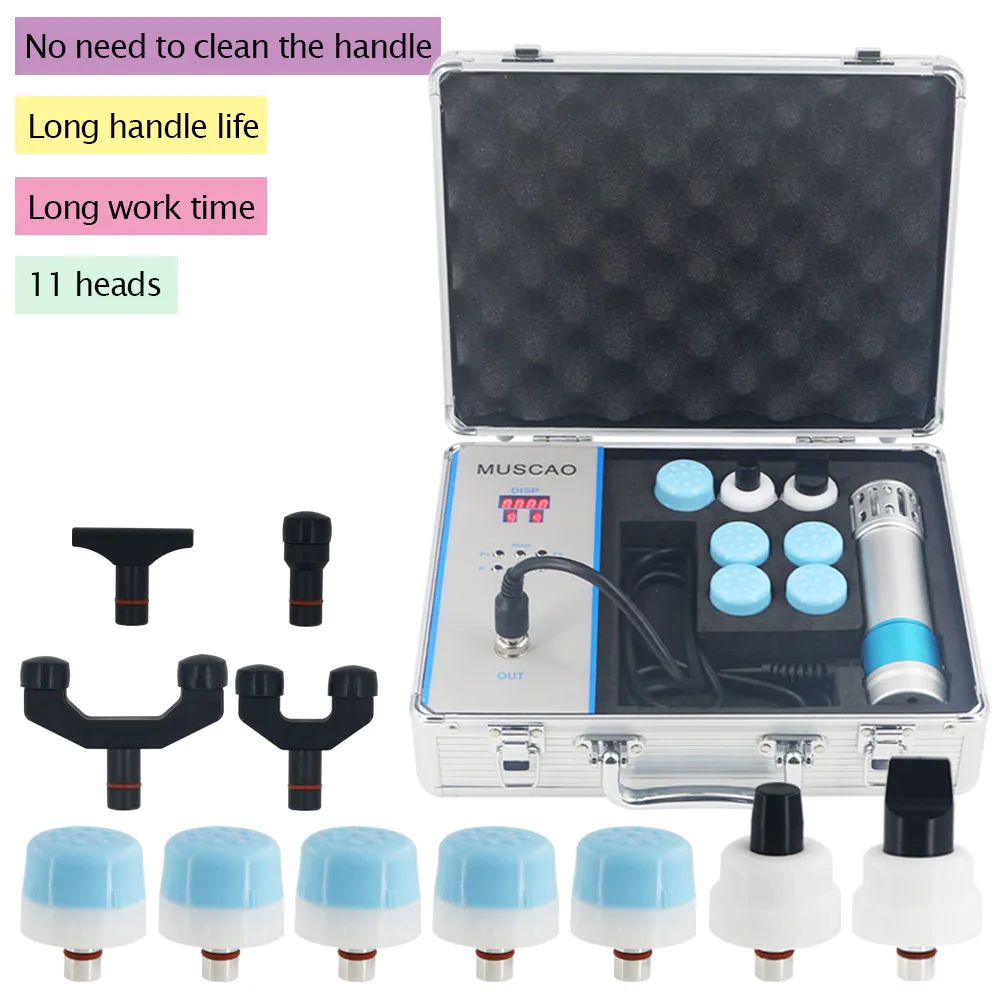 Shockwave Therapy Machine ED Treatment Pain Removal Body Massage Equipment 2 in 1 Shock Wave Chiropractic Gun Portable
Shockwave Therapy Machine ED Treatment Pain Removal Body Massage Equipment 2 in 1 Shock Wave Chiropractic Gun Portable