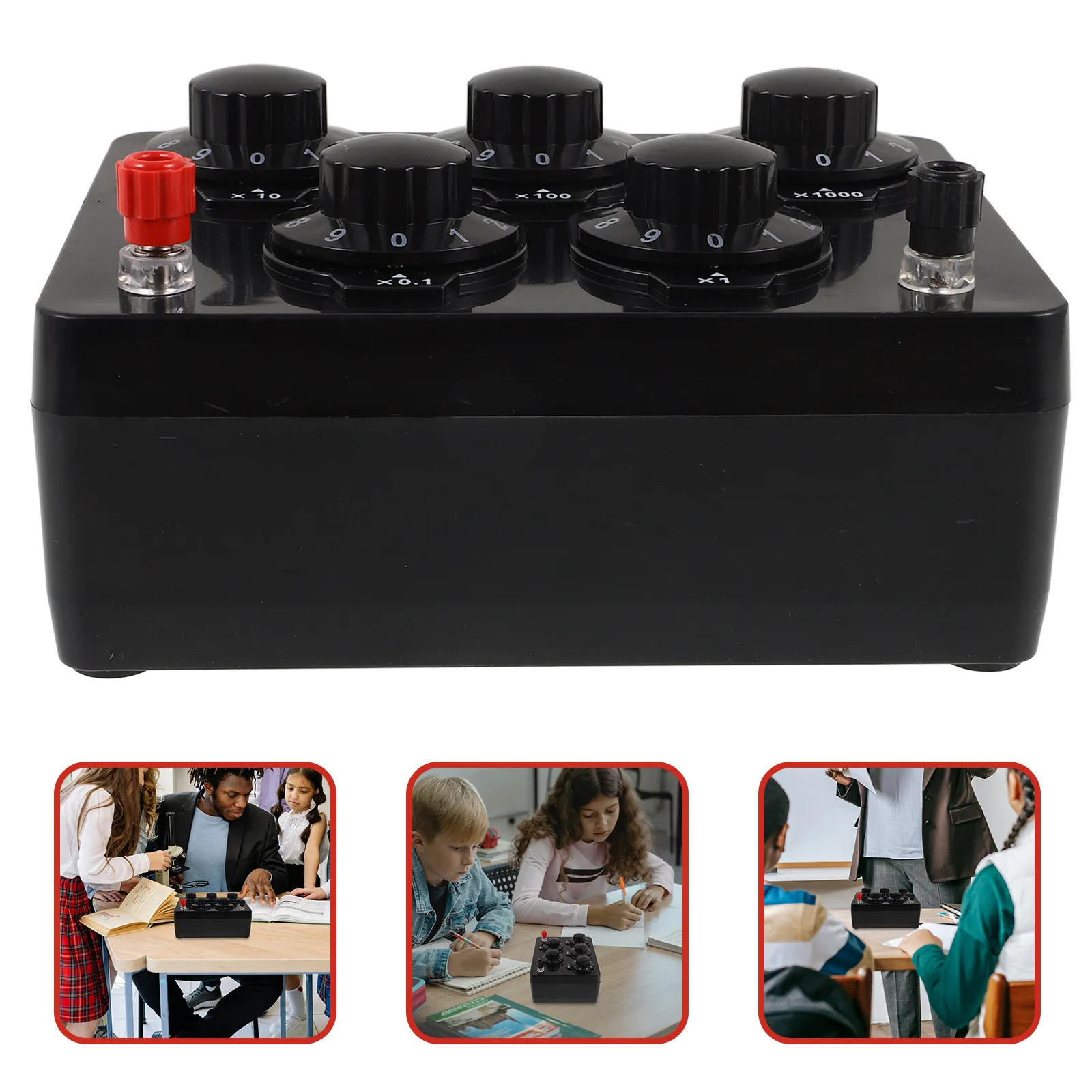 Adjustable Resistance Box 0-9999 Ohm High Precision 0.1 Ohm Accuracy Portable Physics Teaching Tool for Laboratory Electrical
Adjustable Resistance Box 0-9999 Ohm High Precision 0.1 Ohm Accuracy Portable Physics Teaching Tool for Laboratory Electrical
