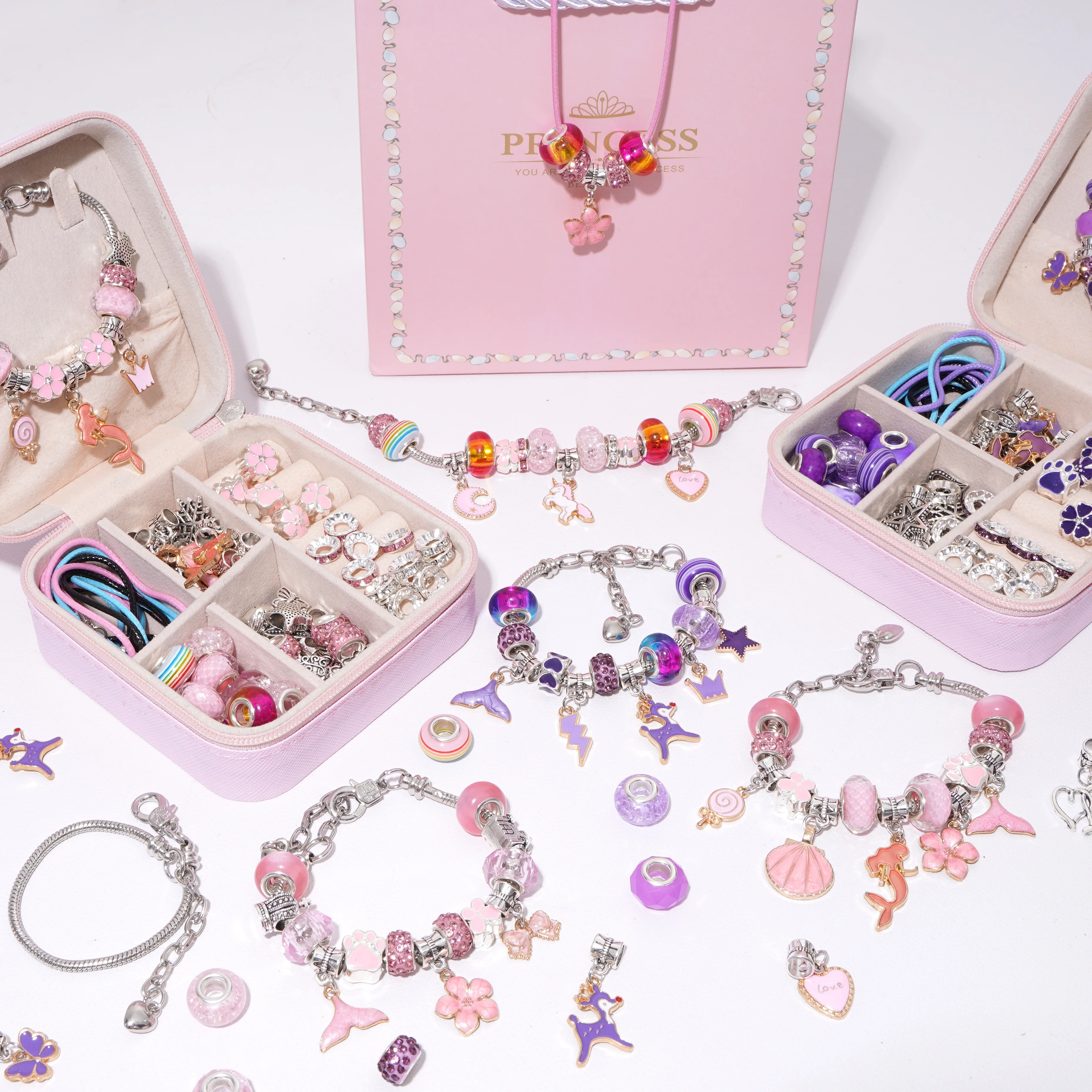 Handmade Jewelry Making Gift Box DIY Bracelets Making Kit Girls Gift with Jewelry Box Gift Bag Charms Beads Set Jewelry Material
Handmade Jewelry Making Gift Box DIY Bracelets Making Kit Girls Gift with Jewelry Box Gift Bag Charms Beads Set Jewelry Material