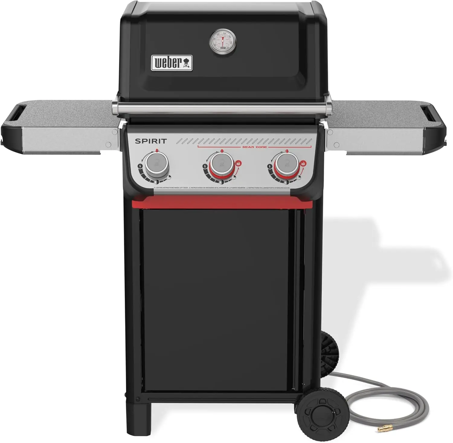 Natural Gas Grill for Outdoor BBQ and Cooking, 3 Boost Burners, Black Porcelain-Enameled Cast-Iron Grates with Sear Zone
Natural Gas Grill for Outdoor BBQ and Cooking, 3 Boost Burners, Black Porcelain-Enameled Cast-Iron Grates with Sear Zone