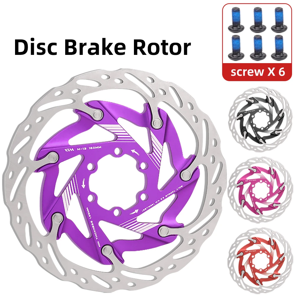 Bicycle Brake Rotor 3D Aluminum High-Carbon Steel 160mm Six-Hole Rust-Resistant Heat Dissipation Floating 6-Pin Durable for MTB
Bicycle Brake Rotor 3D Aluminum High-Carbon Steel 160mm Six-Hole Rust-Resistant Heat Dissipation Floating 6-Pin Durable for MTB
