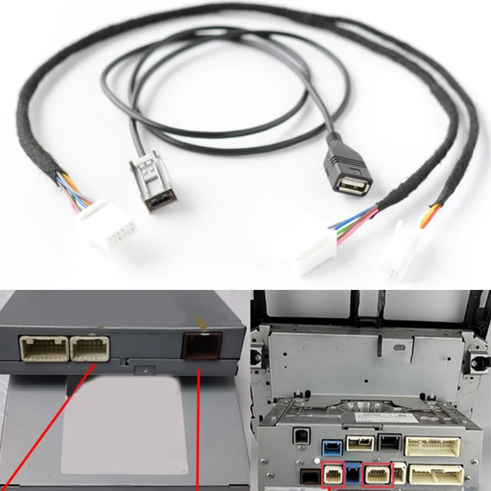 Audio System Upgrade Music Module Cable 12Pin To USB 80CM Length Back Of Radio Installation Non-deformed Practical
Audio System Upgrade Music Module Cable 12Pin To USB 80CM Length Back Of Radio Installation Non-deformed Practical