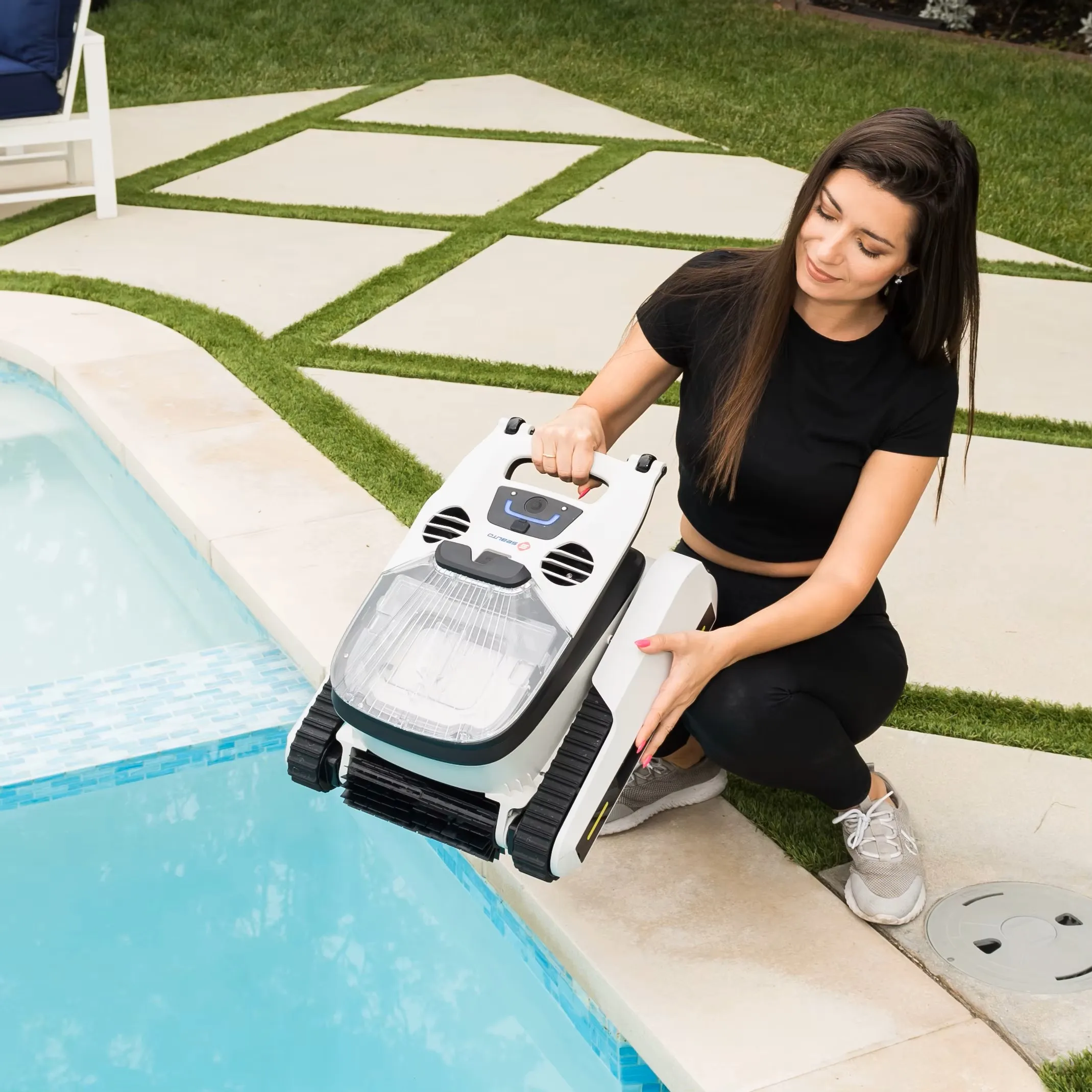 Applicable to Automatic Intelligent Wireless Pool Cleaning Robot for Swimming Pools White 168W
Applicable to Automatic Intelligent Wireless Pool Cleaning Robot for Swimming Pools White 168W