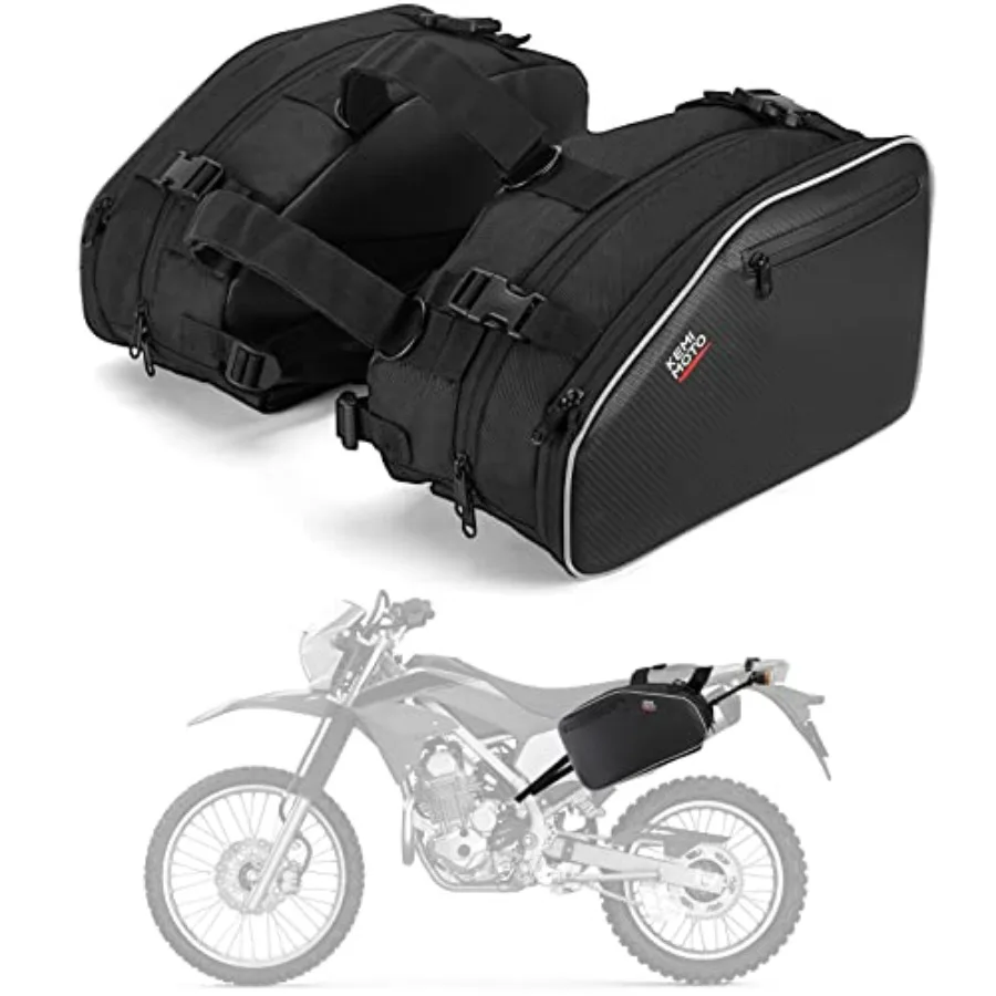 Expandable Motorcycle Saddlebags 20-24L with Rain Covers for Dirt Bike Dual Sport Off-Road Mountain Mini Motorcycle Side Bags i
Expandable Motorcycle Saddlebags 20-24L with Rain Covers for Dirt Bike Dual Sport Off-Road Mountain Mini Motorcycle Side Bags i