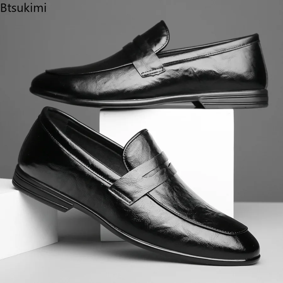 2025 Men's Spring Autumn Formal Leather Business Office Shoes Classic Brown Loafers for Men Elegant Shoes Luxury Chaussure Homme
2025 Men's Spring Autumn Formal Leather Business Office Shoes Classic Brown Loafers for Men Elegant Shoes Luxury Chaussure Homme