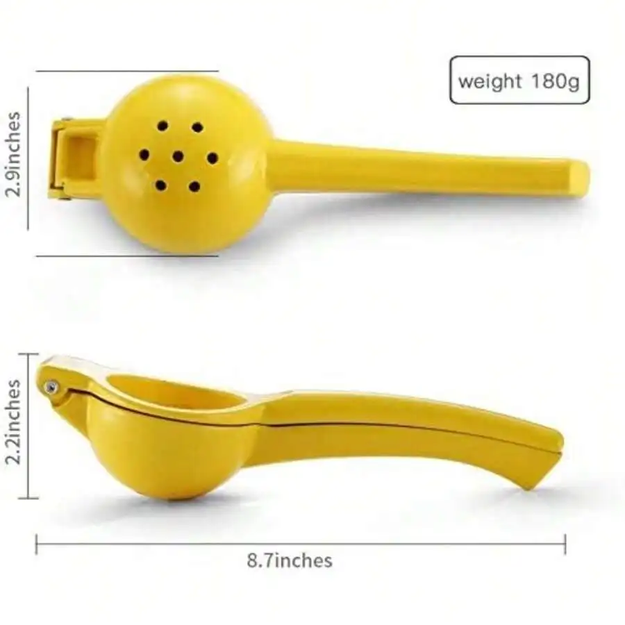 Professional Metal Manual Citrus Juicer, Handheld Lemon Lime Squeezer, Practical Kitchen Gadget, Yellow
Professional Metal Manual Citrus Juicer, Handheld Lemon Lime Squeezer, Practical Kitchen Gadget, Yellow