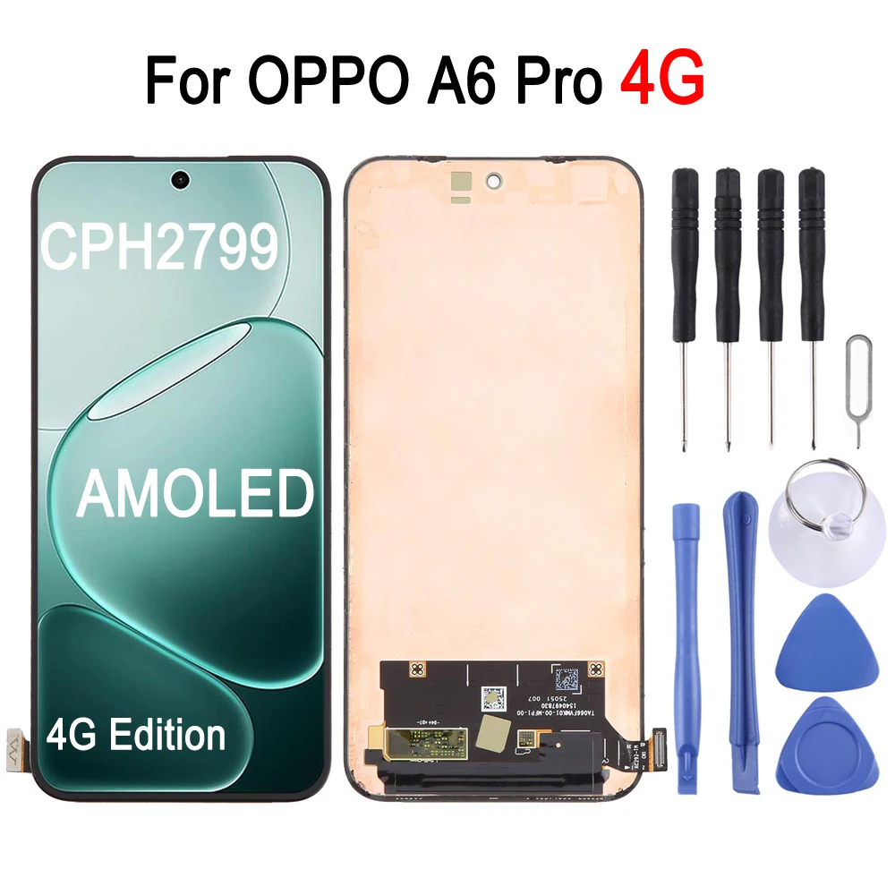 4G Edition AMOLED LCD Screen For OPPO A6 Pro 4G, CPH2799 Phone Display Touch Screen Repair Replacement Spare Part
4G Edition AMOLED LCD Screen For OPPO A6 Pro 4G, CPH2799 Phone Display Touch Screen Repair Replacement Spare Part