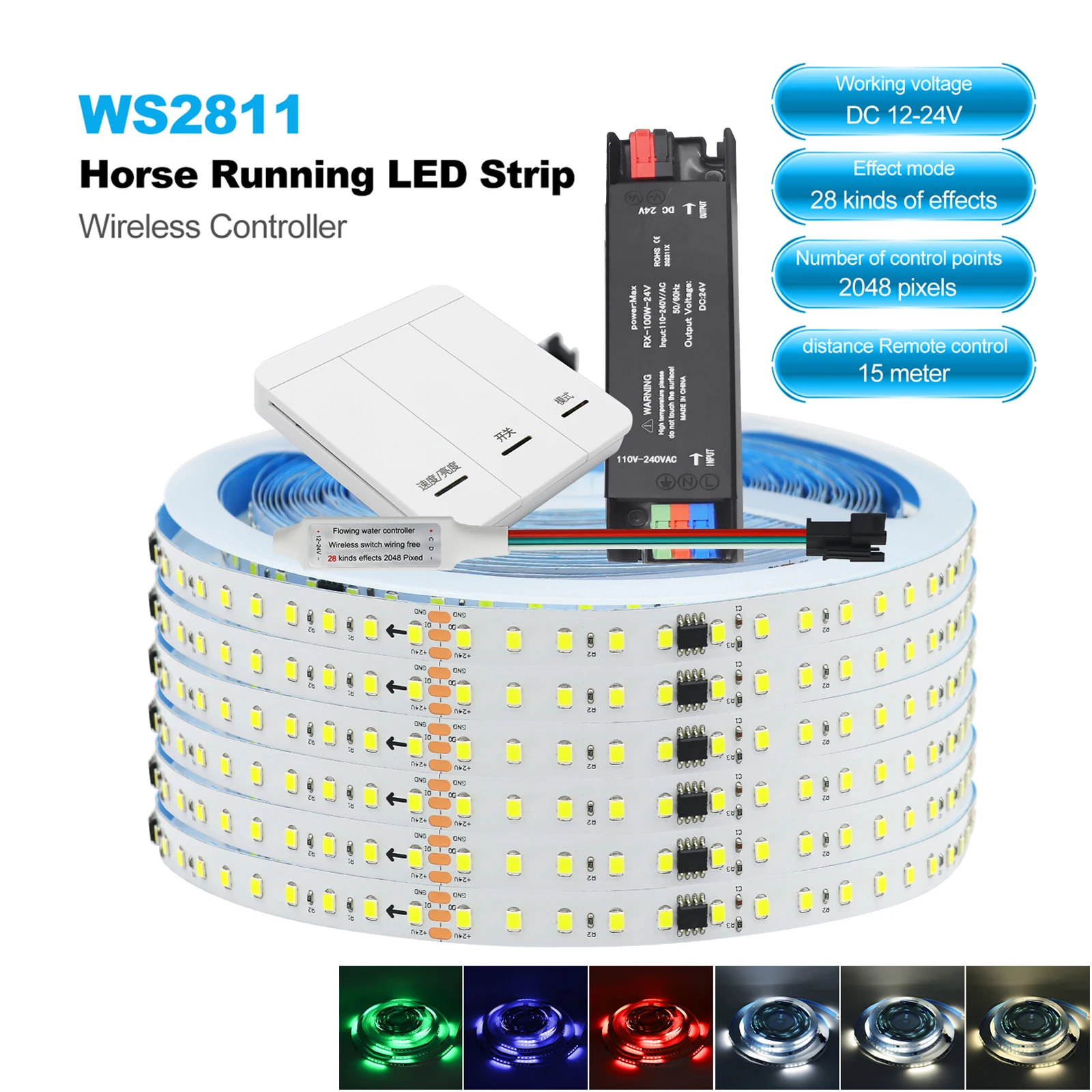 Horse Race 24V 2835 Светодиодная лента WS2811 Светодиодная лента с проточной водой 1M 5M 10M Последовательные ленты Белый Красный Синий Домашний декор
Horse Race 24V 2835 Светодиодная лента WS2811 Светодиодная лента с проточной водой 1M 5M 10M Последовательные ленты Белый Красный Синий Домашний декор
