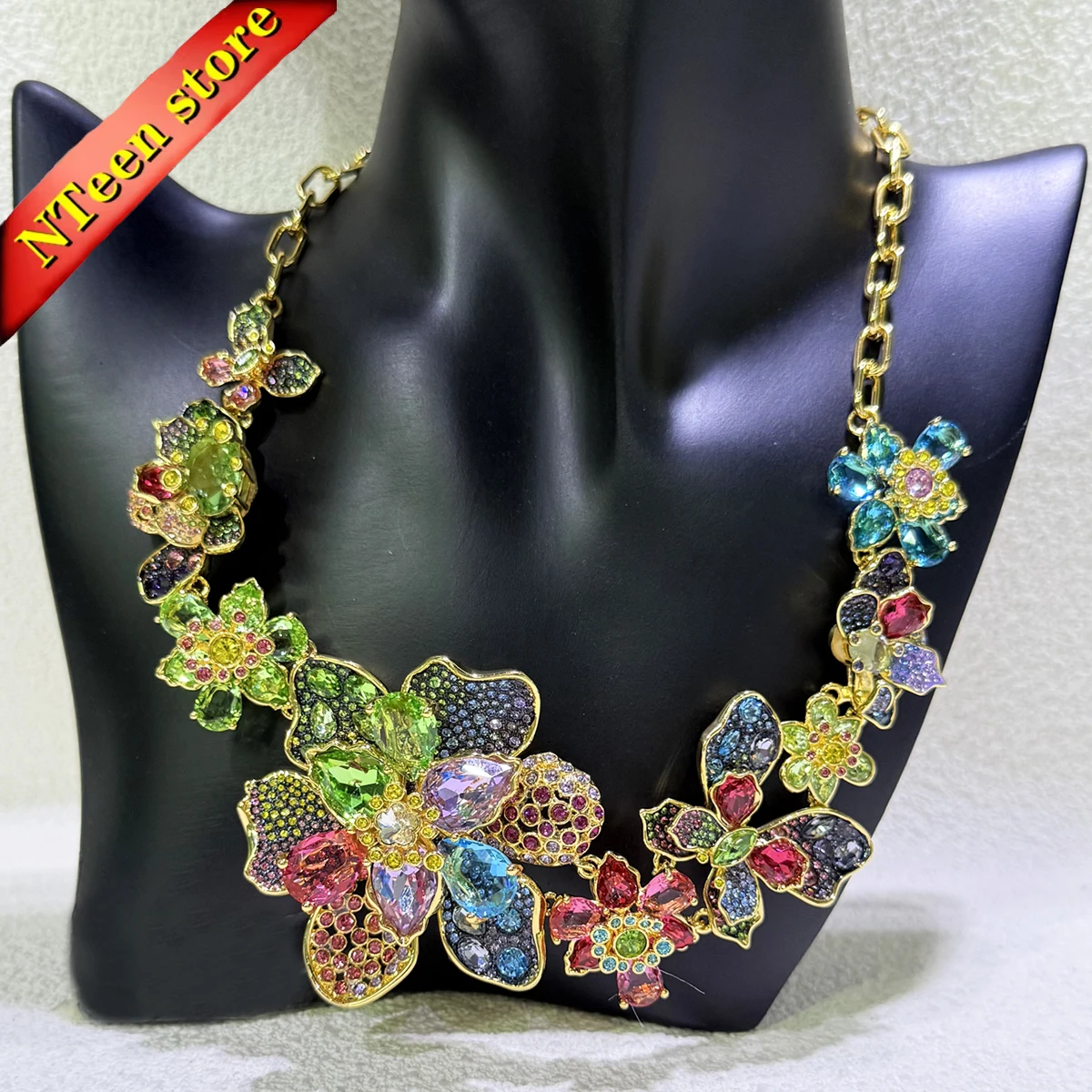 2025 New Trend Party Jewelry Set Charm Colored Flower Butterfly Crystal Fashion High Quality Necklace Earring Ring Gift forWomen
2025 New Trend Party Jewelry Set Charm Colored Flower Butterfly Crystal Fashion High Quality Necklace Earring Ring Gift forWomen