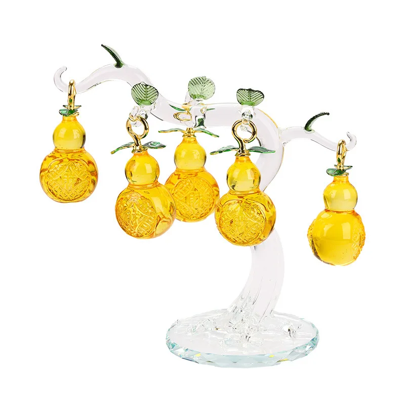 PYJ glass crafts yellow gourd living room office decoration ornament
PYJ glass crafts yellow gourd living room office decoration ornament