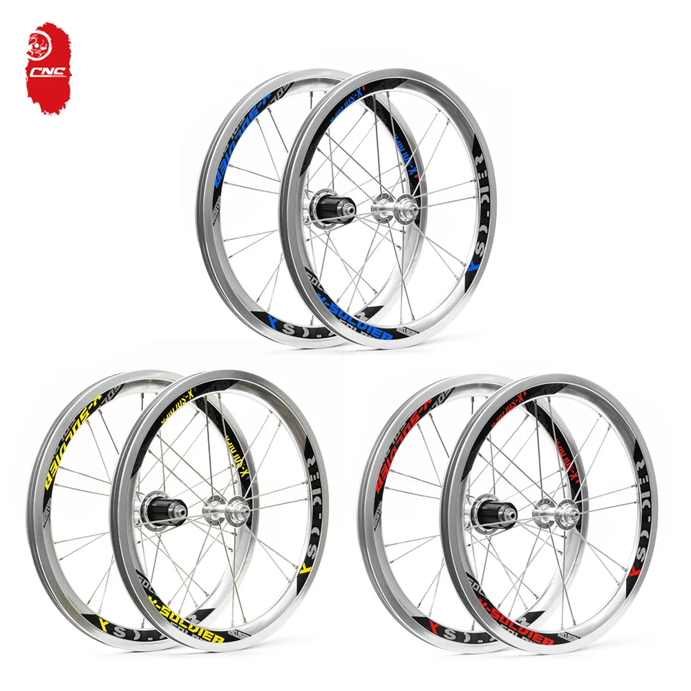 CNC Folding Bike Wheel 349 Inch Front+Rear Foldable Bicycle Wheelset Disc/V Brake For Brompton DAHON Cycling Accessories
CNC Folding Bike Wheel 349 Inch Front+Rear Foldable Bicycle Wheelset Disc/V Brake For Brompton DAHON Cycling Accessories