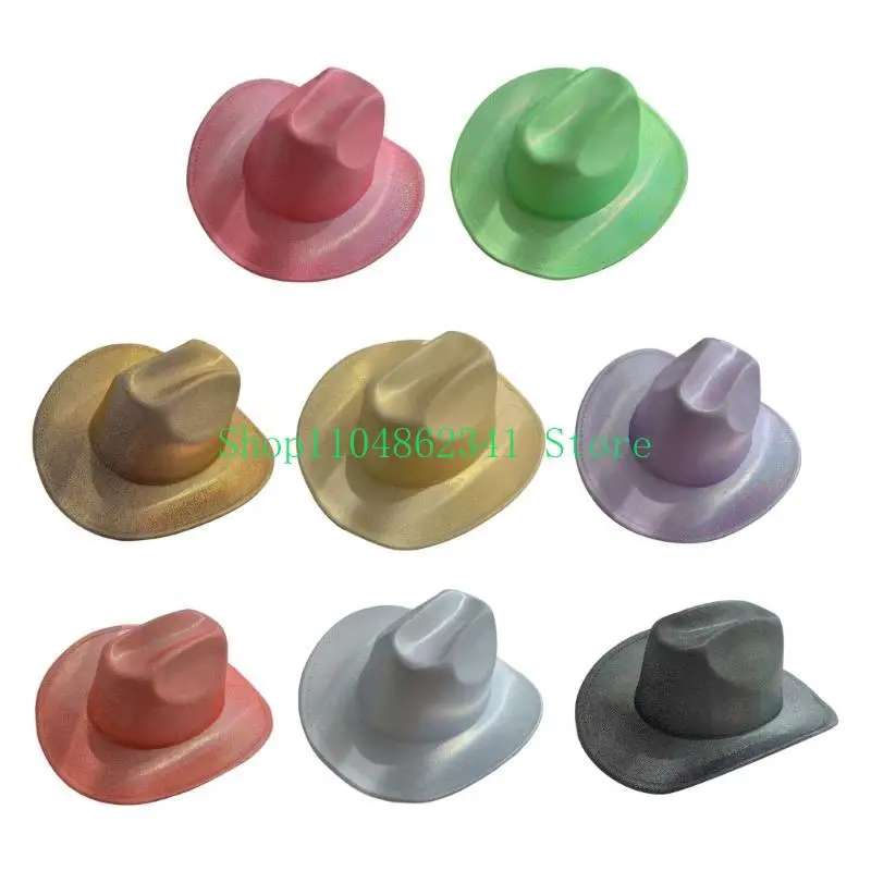 652F Christmas Shimmering Sequins Cowboy Hat for Woman Men Breathable Cowboy Hat with Adjustable Rope Felt Hat
652F Christmas Shimmering Sequins Cowboy Hat for Woman Men Breathable Cowboy Hat with Adjustable Rope Felt Hat