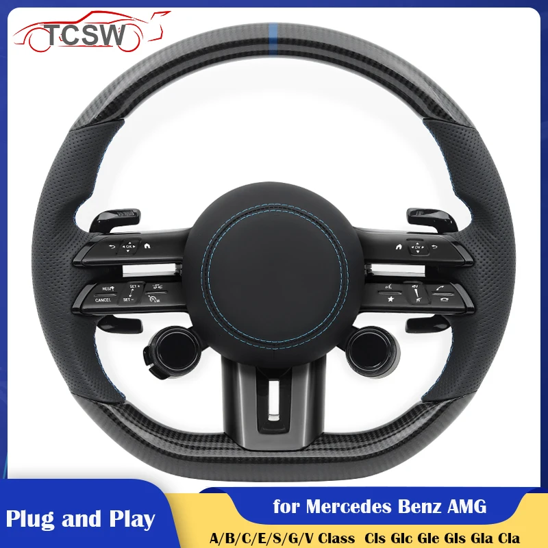 OLED Knob Button Carbon Car Steering Wheel for Mercedes Benz AMG W204 W205 W177 W221 W222 Cls Glc Gle Gls Gla Cla Glk Slc G63
OLED Knob Button Carbon Car Steering Wheel for Mercedes Benz AMG W204 W205 W177 W221 W222 Cls Glc Gle Gls Gla Cla Glk Slc G63