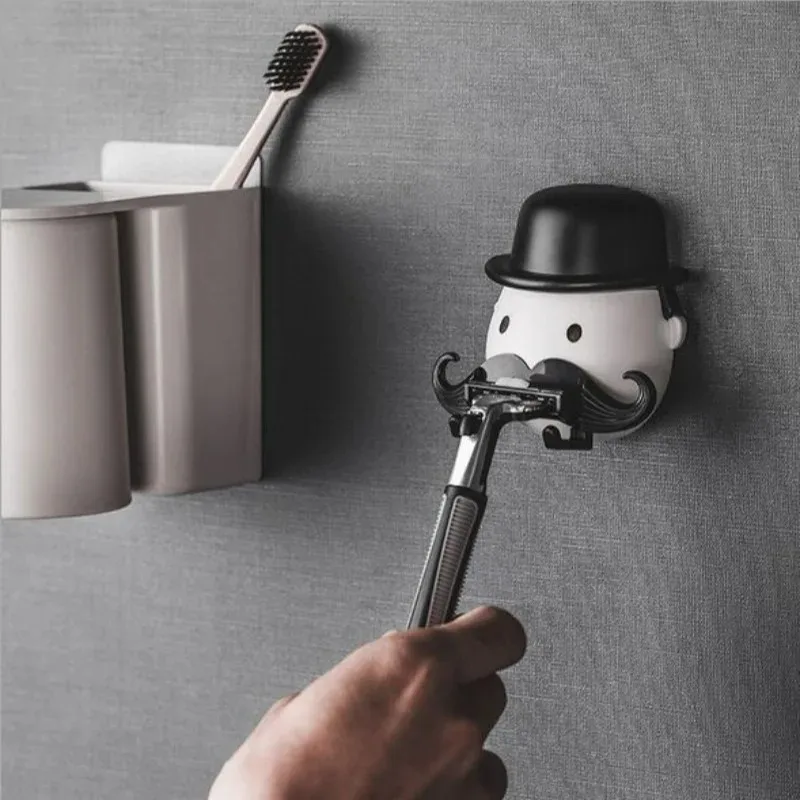 1 Pc Wall Mounted Shaver Holder, Non-Perforated, Hanging Rack for Shaving Razor, Bathroom Accessory, Easy Install
1 Pc Wall Mounted Shaver Holder, Non-Perforated, Hanging Rack for Shaving Razor, Bathroom Accessory, Easy Install