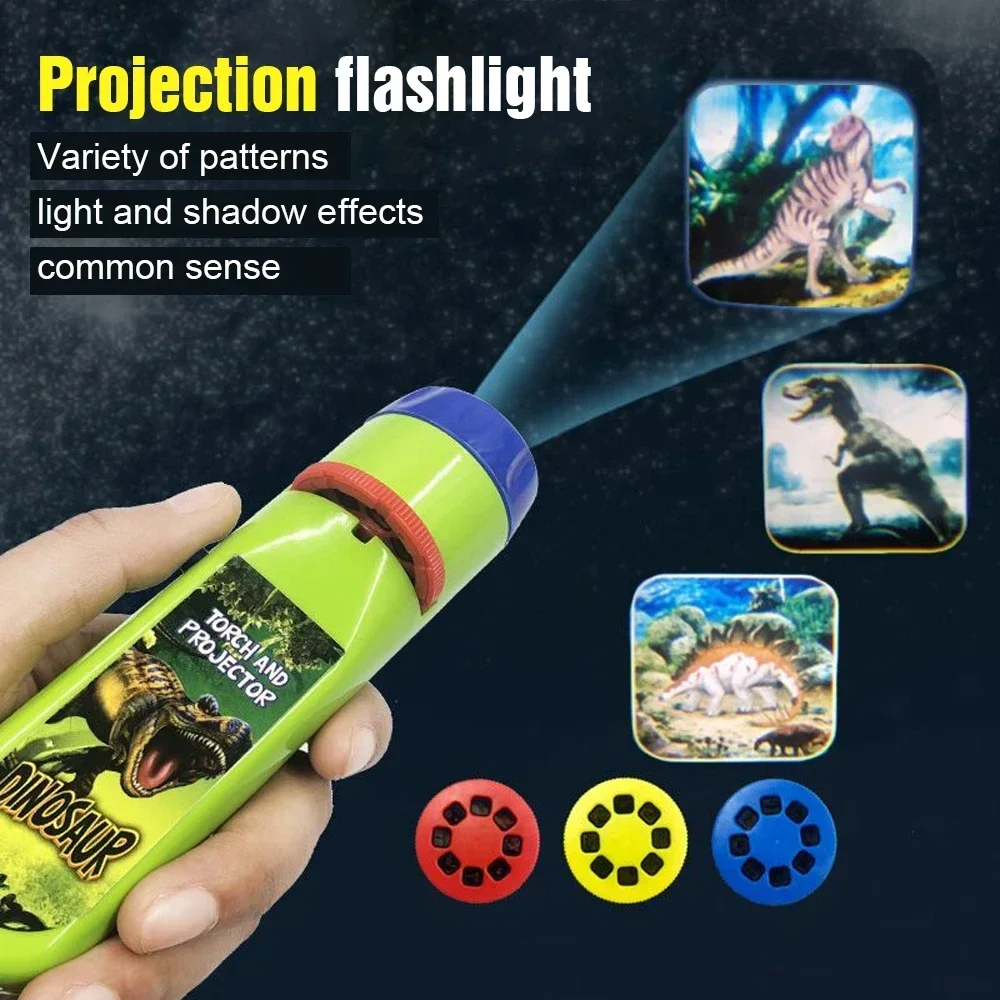 Projection Flashlight Children Projector Light Cute Educational Cartoon Dinosaur Toy Picture Light Bedtime Learning Fun Toys
Projection Flashlight Children Projector Light Cute Educational Cartoon Dinosaur Toy Picture Light Bedtime Learning Fun Toys