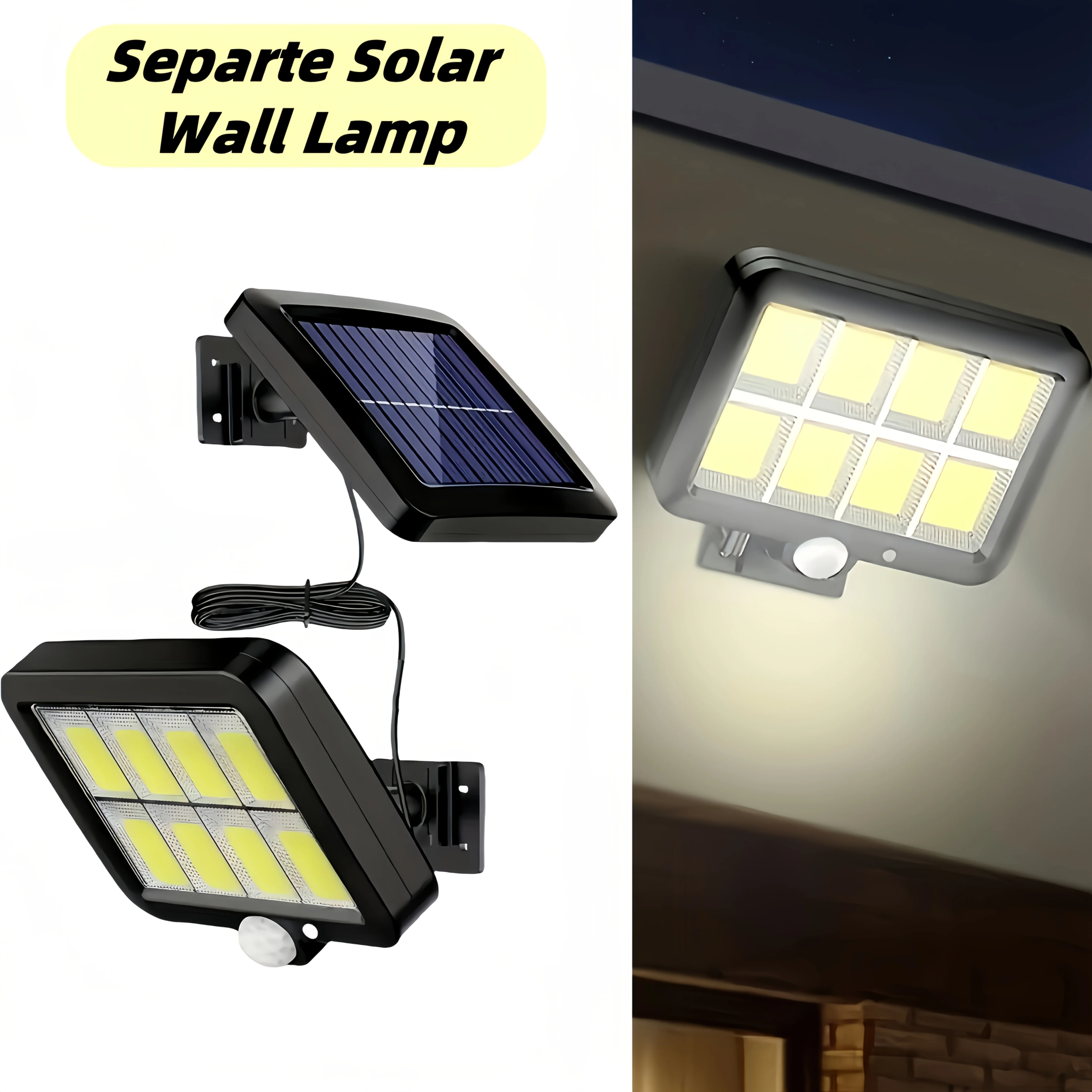 160LED солнечный свет разделенный настенный светильник водонепроницаемый уличный настенный аварийный уличный солнечный светильник для украшения сада
160LED солнечный свет разделенный настенный светильник водонепроницаемый уличный настенный аварийный уличный солнечный светильник для украшения сада