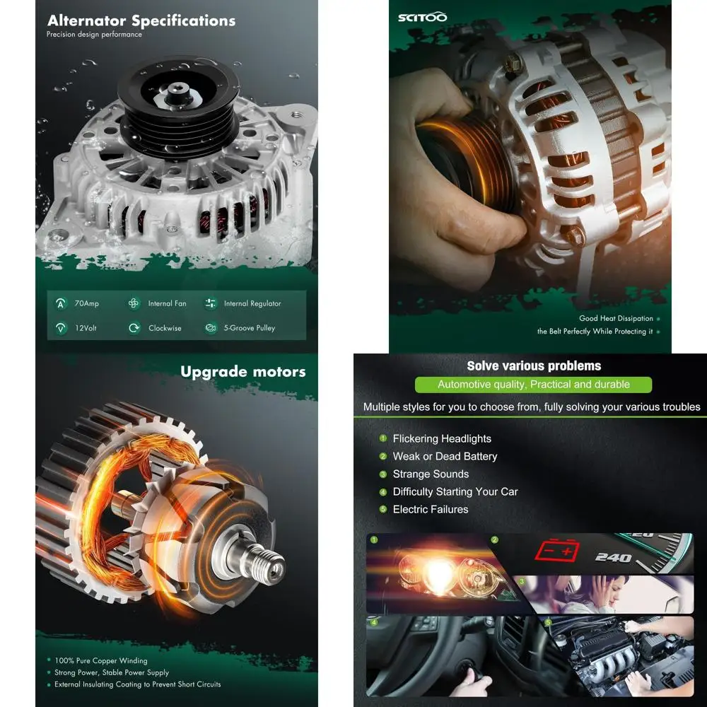 Генератор подходит для Toyota 4Runner T100 T-100 для Tacoma 2.4 2.7 1996-1999 96 97 98 99-12V 70 Amp CW 5-Groove Pulley, замена OE
Генератор подходит для Toyota 4Runner T100 T-100 для Tacoma 2.4 2.7 1996-1999 96 97 98 99-12V 70 Amp CW 5-Groove Pulley, замена OE