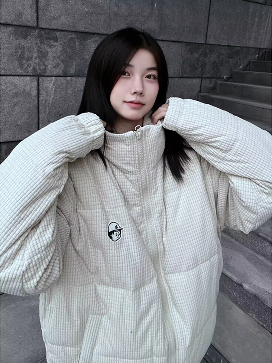 Corduroy Stand Collar Cotton Jaet Men's Autumn Winter Thiened Faion Brand Bread Warmth Outerwear Coat for Teens
Corduroy Stand Collar Cotton Jaet Men's Autumn Winter Thiened Faion Brand Bread Warmth Outerwear Coat for Teens