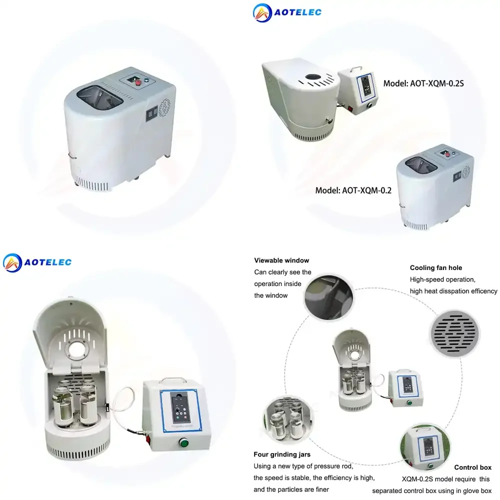 AOTELEC Planetary Ball Mill Lab Research Equipment Laboratory Machine
AOTELEC Planetary Ball Mill Lab Research Equipment Laboratory Machine