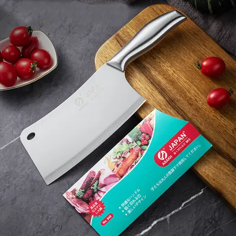 Stainless Steel Chopping Knife Slicing Knife Kitchen Cleaver Chef's Knives Bone Cutter Meat Slicer Tools 3Cr13 Blade Knifes