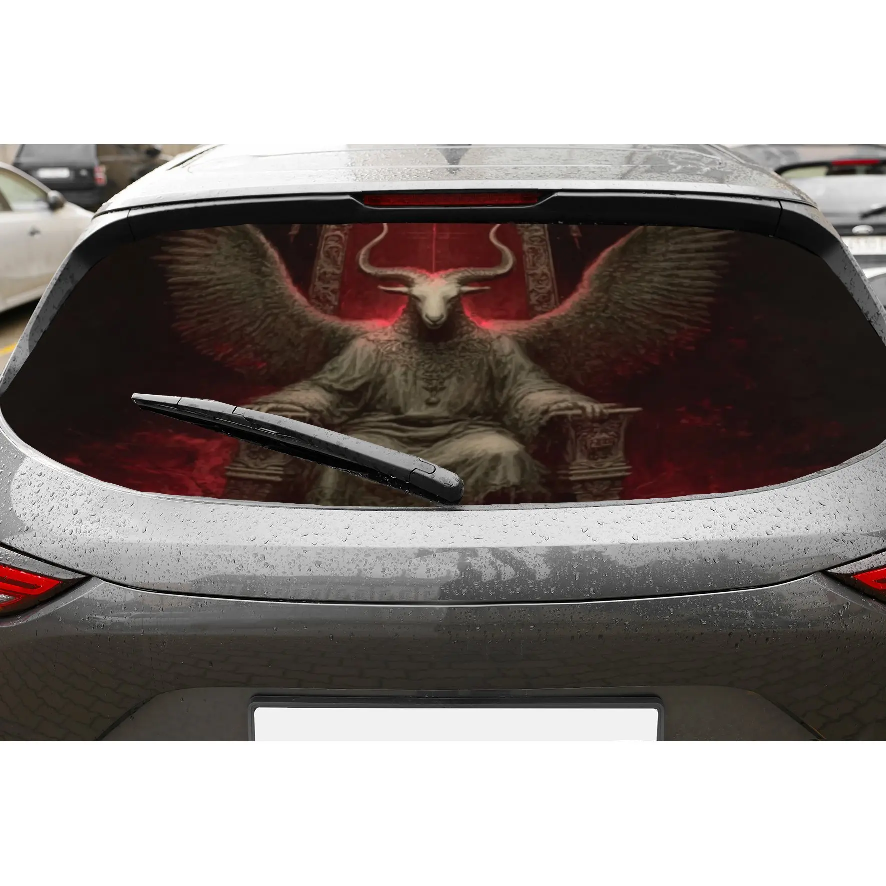 Sheep sitting on the throne PVC material self-adhesive waterproof car rear window sticker, easy to paste without falling off, wa
Sheep sitting on the throne PVC material self-adhesive waterproof car rear window sticker, easy to paste without falling off, wa