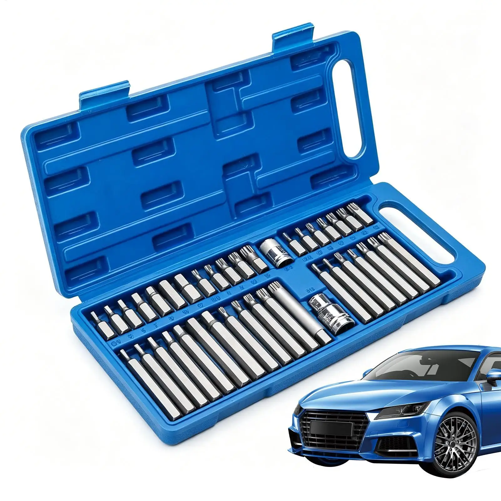 Socket Wrench Set Hex Steel Repair Tool 40Piece Torque Drive Bit Socket Set for Car Truck Motorcycle Vehicle Appliance Furniture
Socket Wrench Set Hex Steel Repair Tool 40Piece Torque Drive Bit Socket Set for Car Truck Motorcycle Vehicle Appliance Furniture
