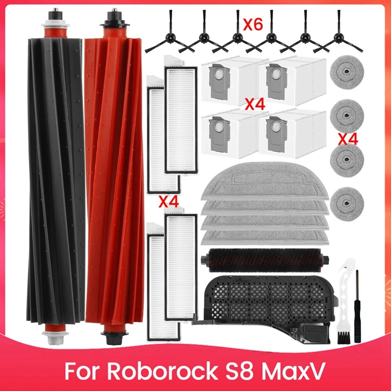 Набор аксессуаров ABKP для робота-пылесоса Roborock S8 Maxv, основные щетки, мешки для пыли, салфетки, боковые дворники, фильтры, боковые щетки
Набор аксессуаров ABKP для робота-пылесоса Roborock S8 Maxv, основные щетки, мешки для пыли, салфетки, боковые дворники, фильтры, боковые щетки