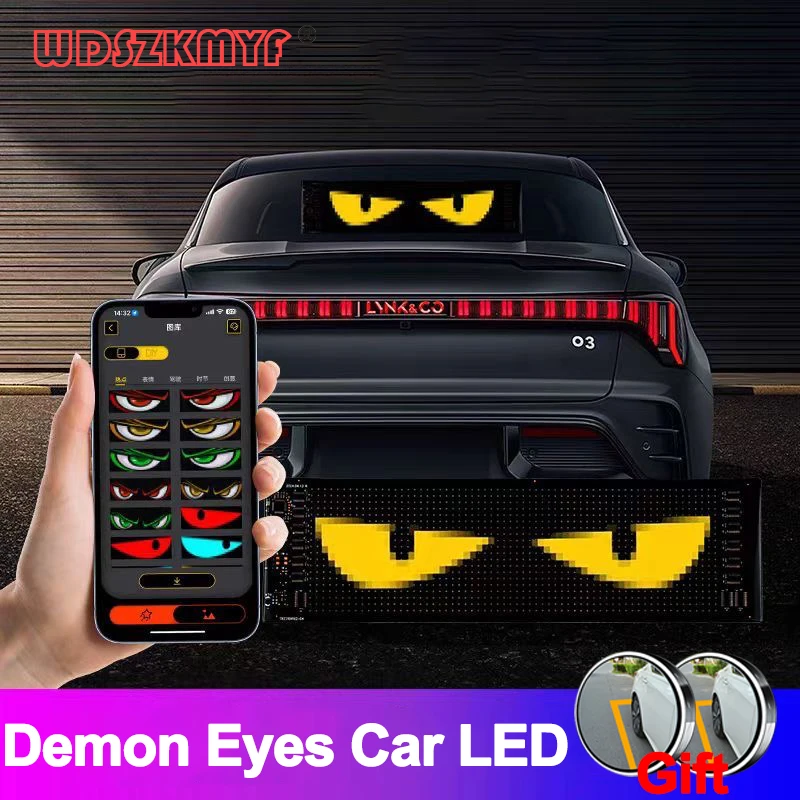 RGB LED Car Sign Animation LED Matrix Pixel Panel Demon Eyes Car LED DIY Programmable Control LED Panel Flexible Display Light
RGB LED Car Sign Animation LED Matrix Pixel Panel Demon Eyes Car LED DIY Programmable Control LED Panel Flexible Display Light