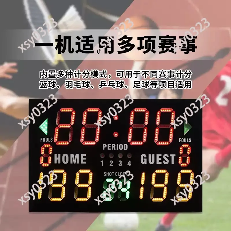 Rechargeable Basketball Electronic Scoreboard LED 24s Countdown Timer for Referee
Rechargeable Basketball Electronic Scoreboard LED 24s Countdown Timer for Referee
