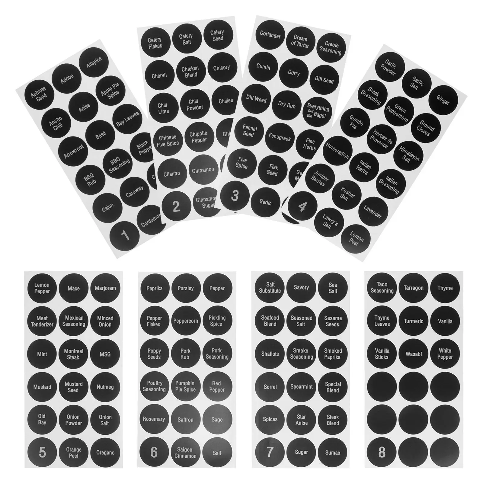 144pcs Kitchen Jar Labels 8 Sheets Seasoning Bottle Stickers Ingredients Name Labels For Spice Containers Pantry Organization
144pcs Kitchen Jar Labels 8 Sheets Seasoning Bottle Stickers Ingredients Name Labels For Spice Containers Pantry Organization