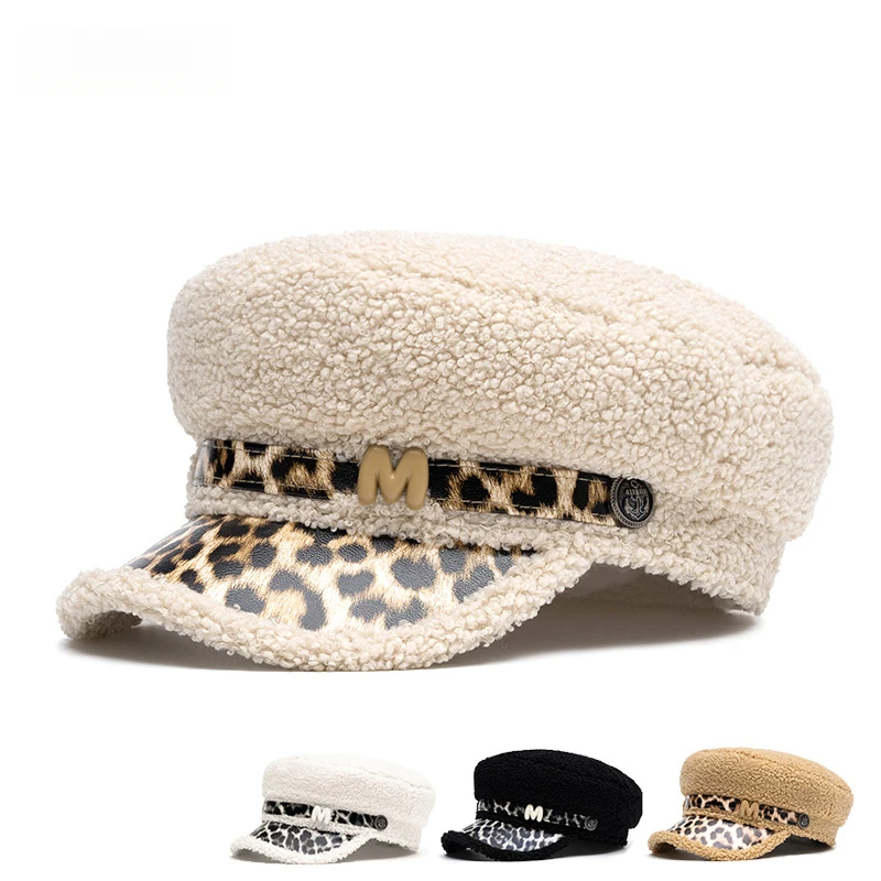 Women's Wool-Lined Newsboy Cap Cozy Lambswool Cotton Blend, Stylish Leopard Print Perfect for Fall and Winter
Women's Wool-Lined Newsboy Cap Cozy Lambswool Cotton Blend, Stylish Leopard Print Perfect for Fall and Winter