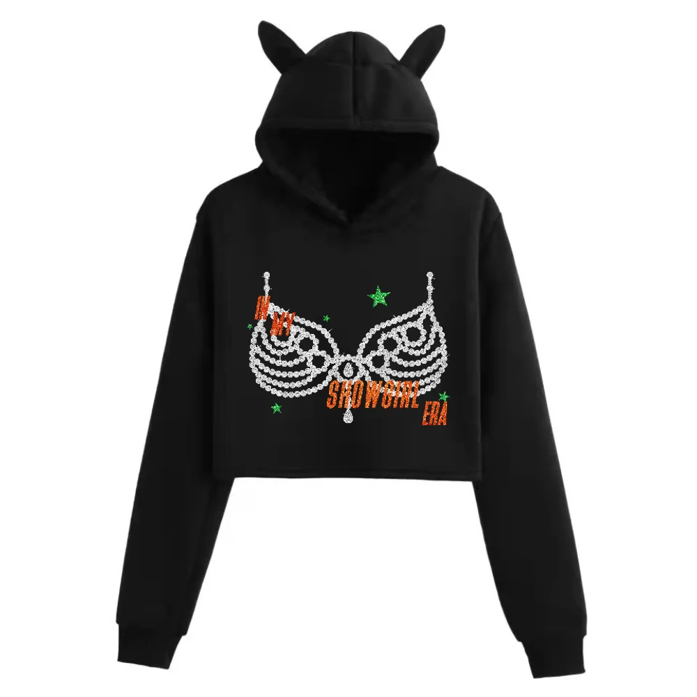 Толстовка с кошачьими ушками Showgirl Life In My Showgirl Era, двусторонние укороченные топы с длинными рукавами, модная толстовка для девочек
Толстовка с кошачьими ушками Showgirl Life In My Showgirl Era, двусторонние укороченные топы с длинными рукавами, модная толстовка для девочек