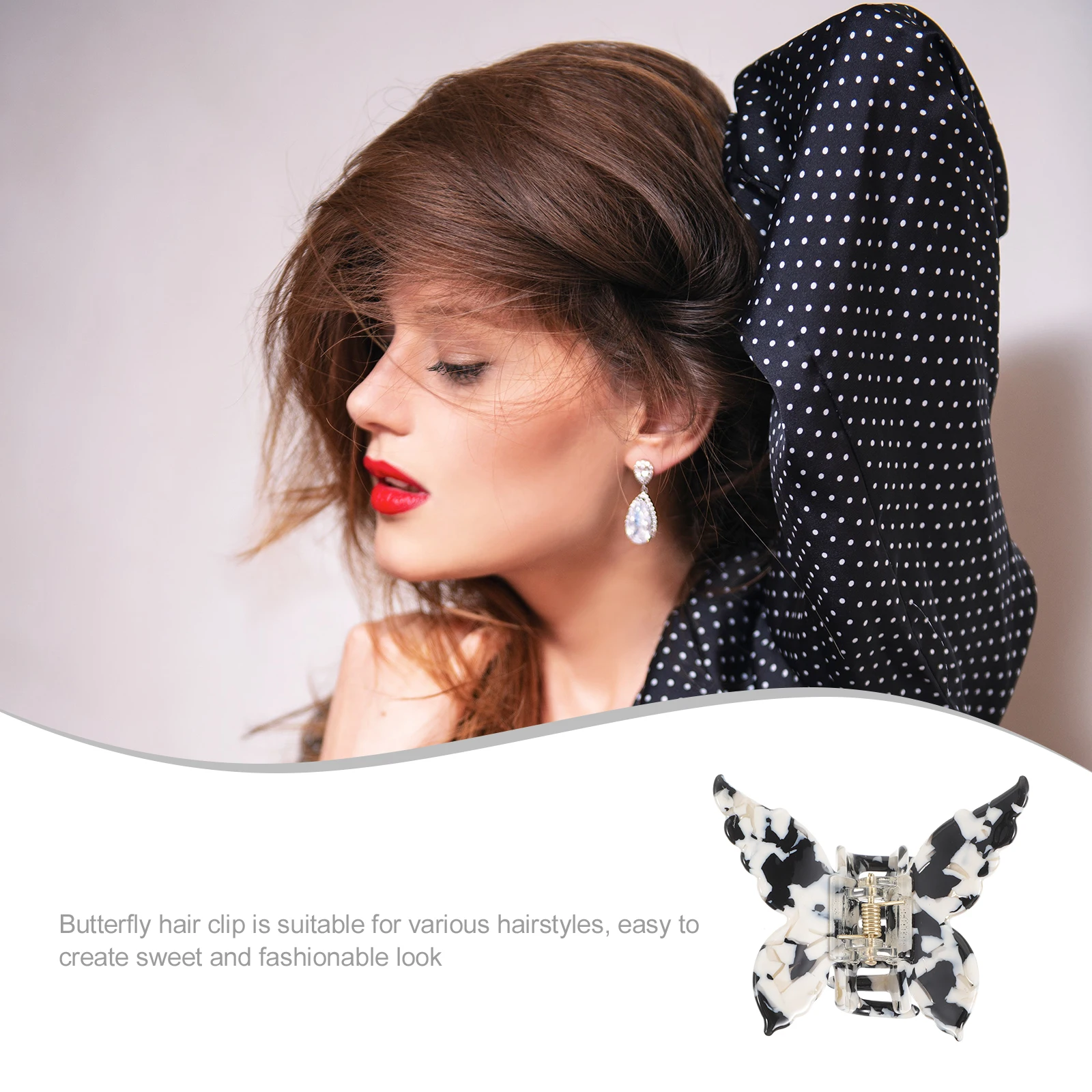 Butterfly Claw Clips Acetic Acid Small Accessories Teens Thick Hair Black White Easy Use Long Lasting Non Deform Claw Hairpins
Butterfly Claw Clips Acetic Acid Small Accessories Teens Thick Hair Black White Easy Use Long Lasting Non Deform Claw Hairpins
