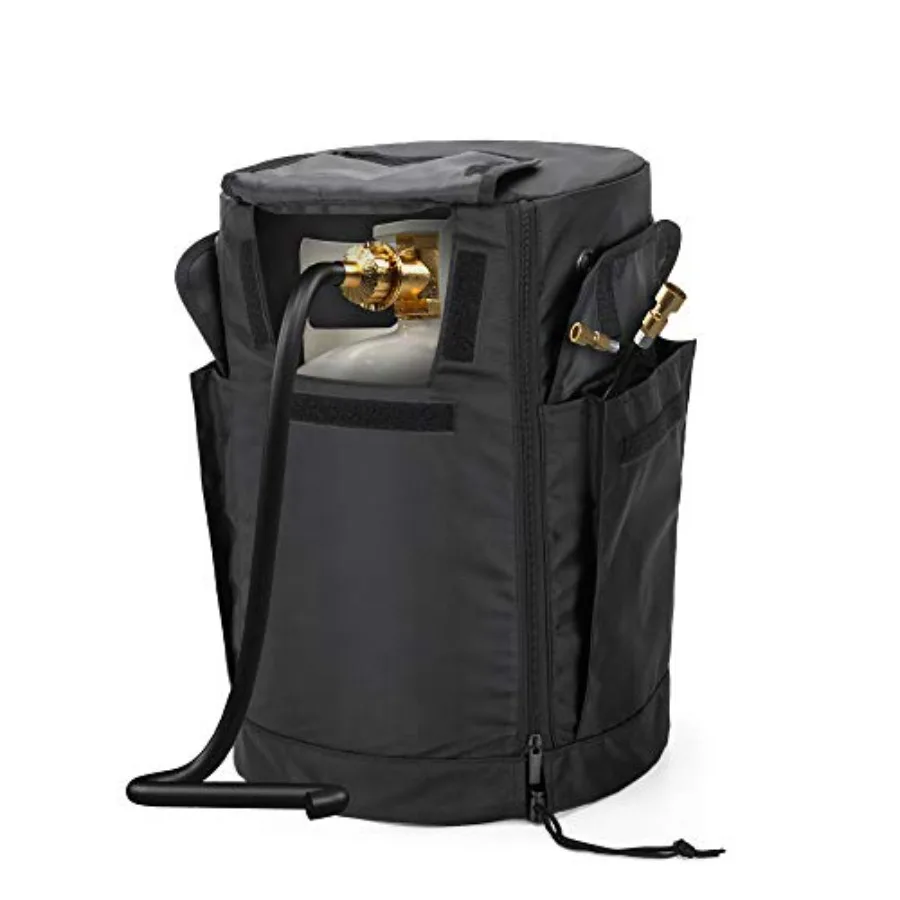 20 lb Propane Gas Tank Cover with Side Flip Flap and Stable Tabletop Feature, 2 Storage Pockets, Ventilated with 4 Holes, Water
20 lb Propane Gas Tank Cover with Side Flip Flap and Stable Tabletop Feature, 2 Storage Pockets, Ventilated with 4 Holes, Water
