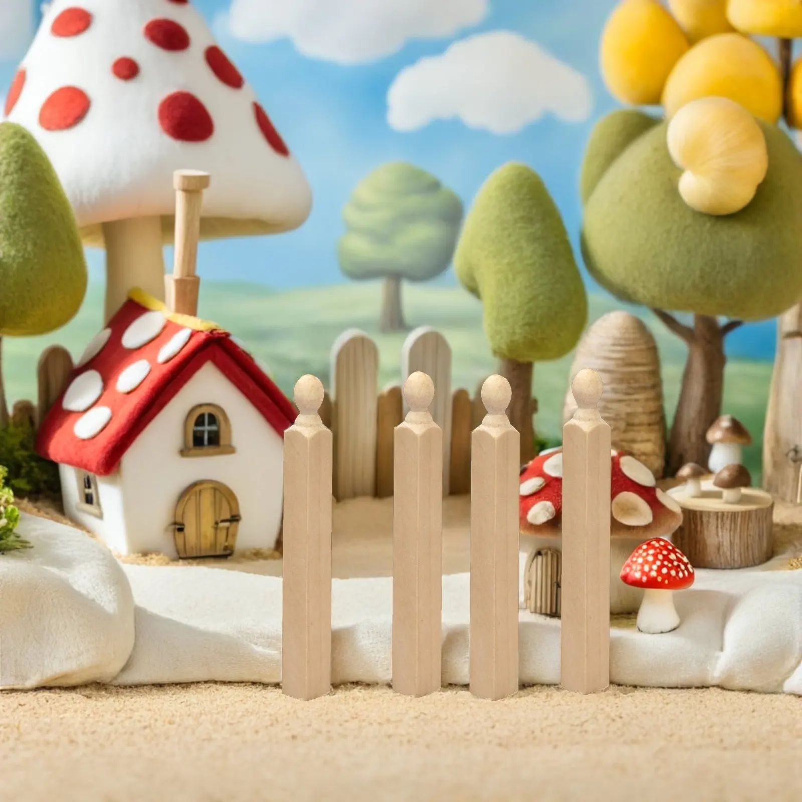 Набор из 4 миниатюрных деревянных столбов для кукольного домика, для самостоятельного декорирования - Реалистичные столбы в римском стиле для лестниц и интерьерного оформления
Набор из 4 миниатюрных деревянных столбов для кукольного домика, для самостоятельного декорирования - Реалистичные столбы в римском стиле для лестниц и интерьерного оформления