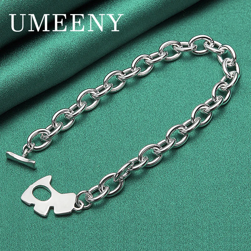 Luxury 925 Sterling Silver 8 Inch Exquisite Cute Puppy Bracelet Women Gift Party Accessories
Luxury 925 Sterling Silver 8 Inch Exquisite Cute Puppy Bracelet Women Gift Party Accessories