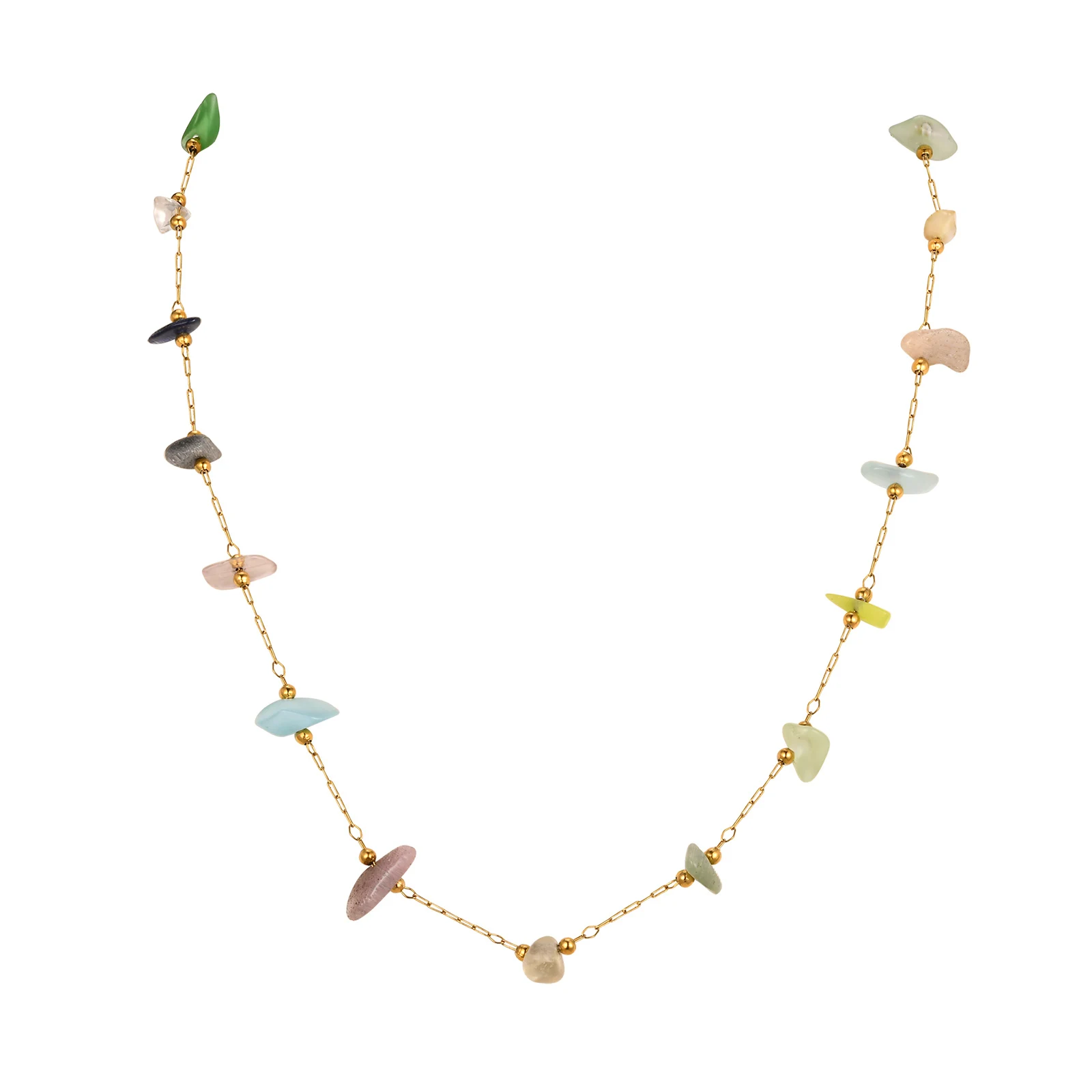 Cute Sweet Natural Stone Necklace for Women Girls, Summer Simple Clavicle Chain Choker Necklace
Cute Sweet Natural Stone Necklace for Women Girls, Summer Simple Clavicle Chain Choker Necklace
