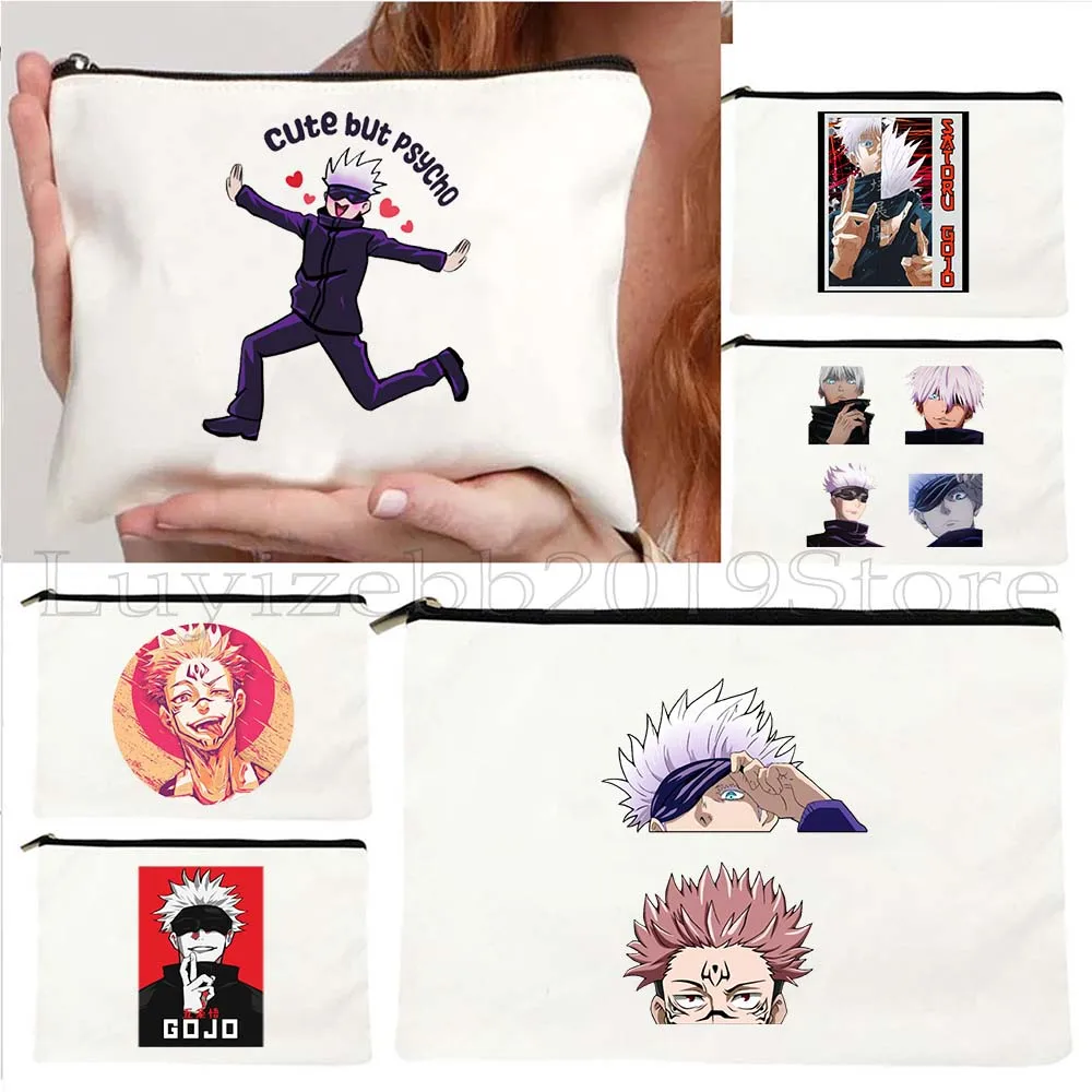 Anime Gojo Saturo Jujutsu Kaisen Sukuna Satoru Cute Cartoon Manga Canvas Cosmetic Makeup Toilet Bag Pencil Case Zipper Pouch
Anime Gojo Saturo Jujutsu Kaisen Sukuna Satoru Cute Cartoon Manga Canvas Cosmetic Makeup Toilet Bag Pencil Case Zipper Pouch