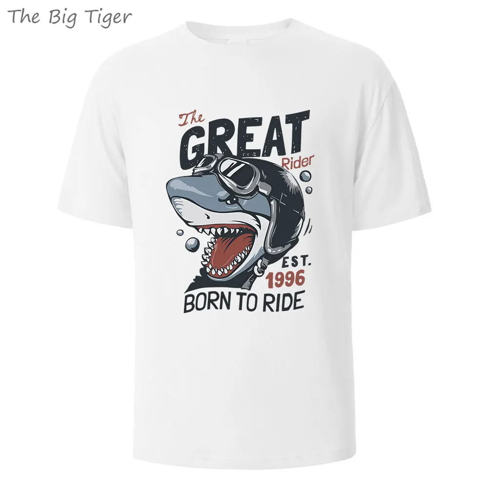 Great Shark Printing Mens Basic Cotton Tee Simple Round Neck Comfortable Fit Lightweight Breathable Casual Wear Men's T-shirt
Great Shark Printing Mens Basic Cotton Tee Simple Round Neck Comfortable Fit Lightweight Breathable Casual Wear Men's T-shirt