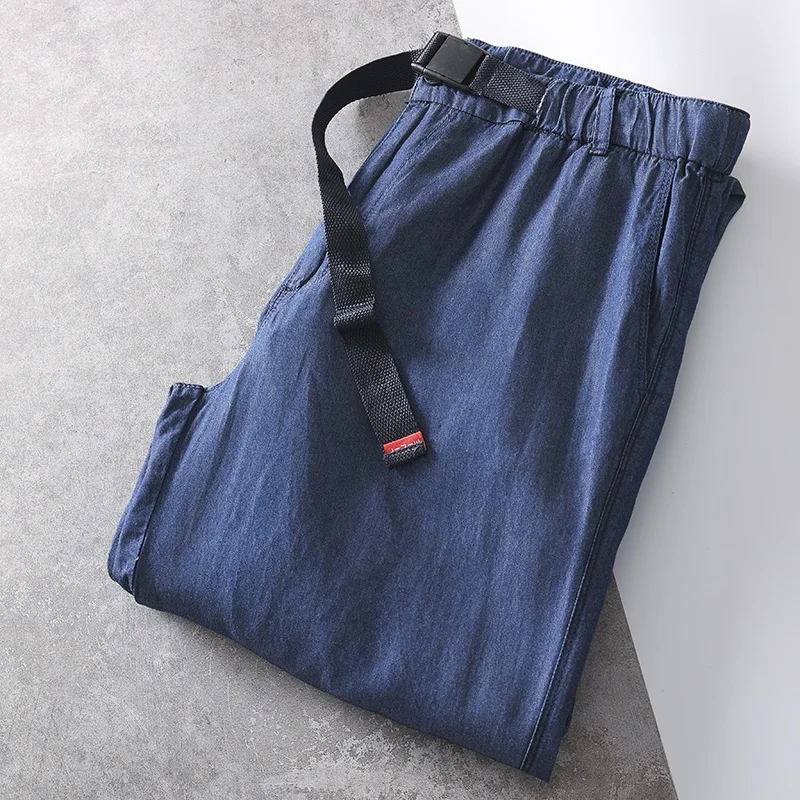 Cool Feeling Lightweight Casual Jeans Men's Straight Leg Denim Buckle Waist Long Pants Spring Summer Youth Style
Cool Feeling Lightweight Casual Jeans Men's Straight Leg Denim Buckle Waist Long Pants Spring Summer Youth Style