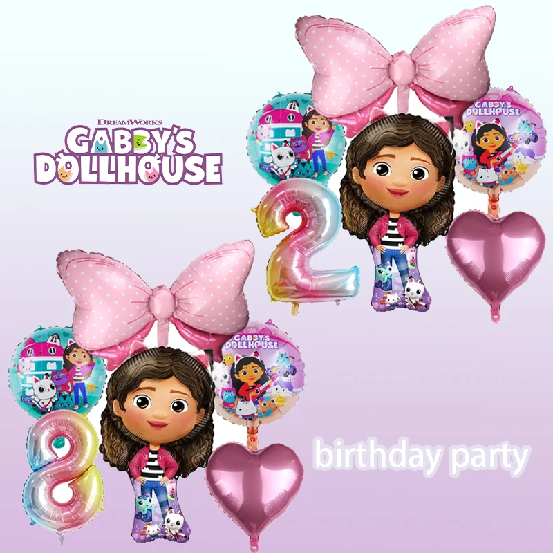 Gabbys Dollhouses Foil Balloon Girls Birthday Party Decoration Kids 1-10 Number Balloons Party Supplies Baby Shower Gifts Decor
Gabbys Dollhouses Foil Balloon Girls Birthday Party Decoration Kids 1-10 Number Balloons Party Supplies Baby Shower Gifts Decor