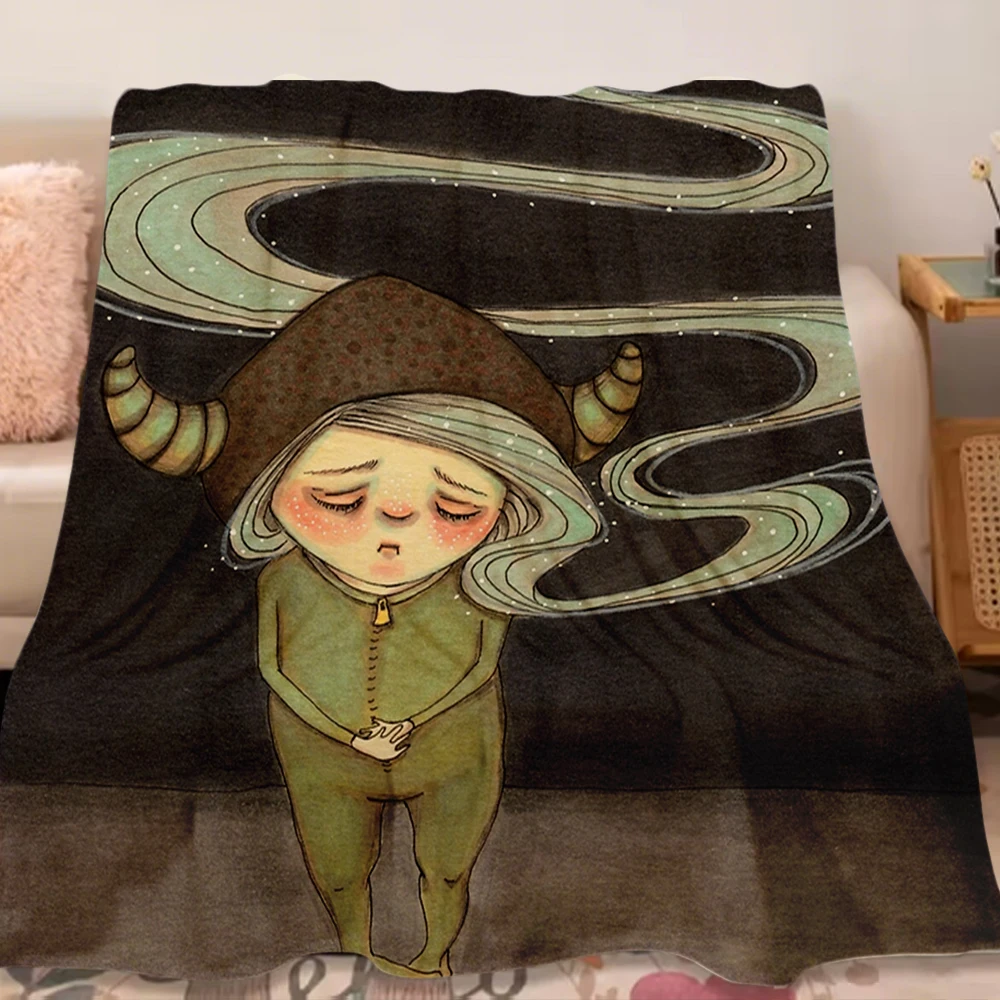 Transitional seasons Art Deco flannel Bed Blanket Sad Little Gnome Girl bedspread duvet cover wrinkle-resistant Blankets
Transitional seasons Art Deco flannel Bed Blanket Sad Little Gnome Girl bedspread duvet cover wrinkle-resistant Blankets