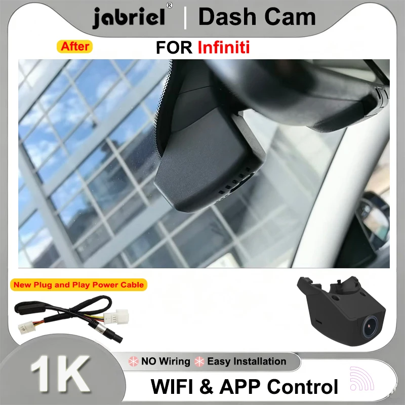 Car DVR Dash Cam Camera DVR 1K 1080P Wifi Plug and Play DashCam Video Recorder for Infiniti qx50 qx70 2019 2020
Car DVR Dash Cam Camera DVR 1K 1080P Wifi Plug and Play DashCam Video Recorder for Infiniti qx50 qx70 2019 2020