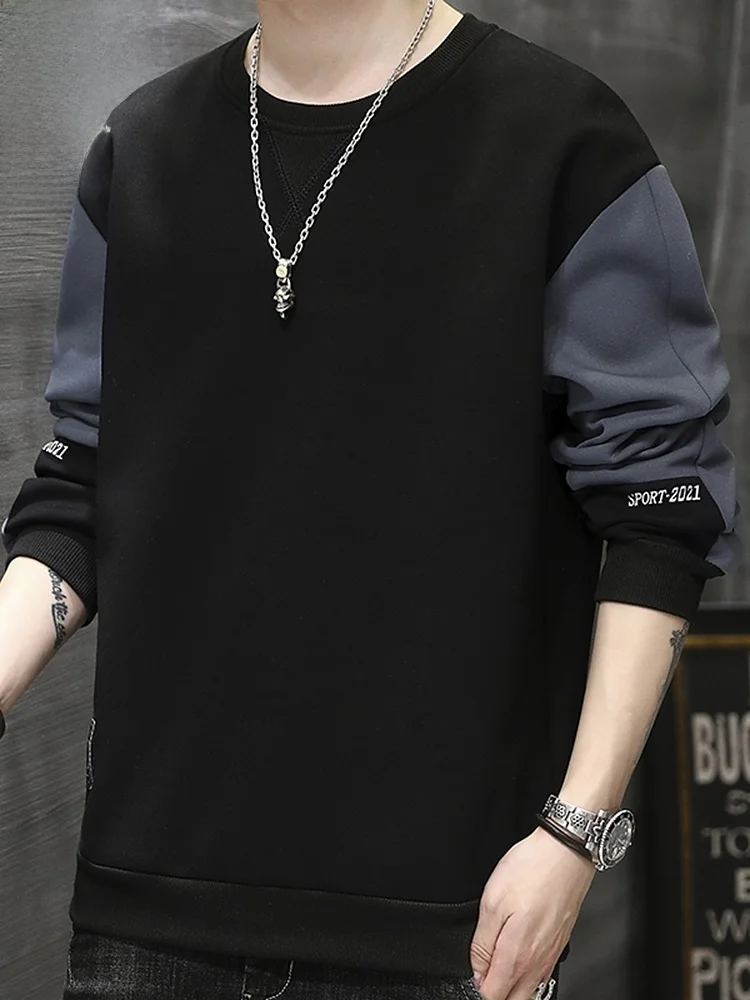 Мужская футболка с длинным рукавом, свободного кроя, с круглым вырезом, модная базовая модель, осенняя одежда, смесовая ткань из полиэстера и спандекса
Мужская футболка с длинным рукавом, свободного кроя, с круглым вырезом, модная базовая модель, осенняя одежда, смесовая ткань из полиэстера и спандекса
