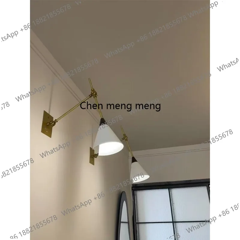 F181 American, brass, French retro long arm adjustable living room bedroom study bedside wall lamp
F181 American, brass, French retro long arm adjustable living room bedroom study bedside wall lamp